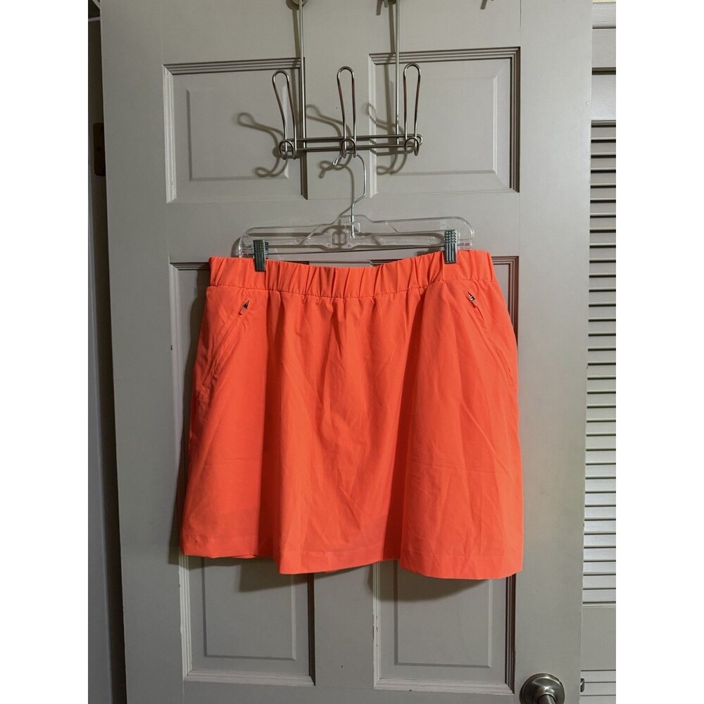 Lou & Grey Women's Salmon Elastic Waist Athletic Skort NWT Size XL
